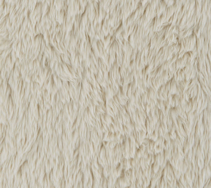 3 Piece Living Room Set beige faux fur fabric close-up by HouseOfZazla Yakety Yak Sand on Tampa Home & Garden Store