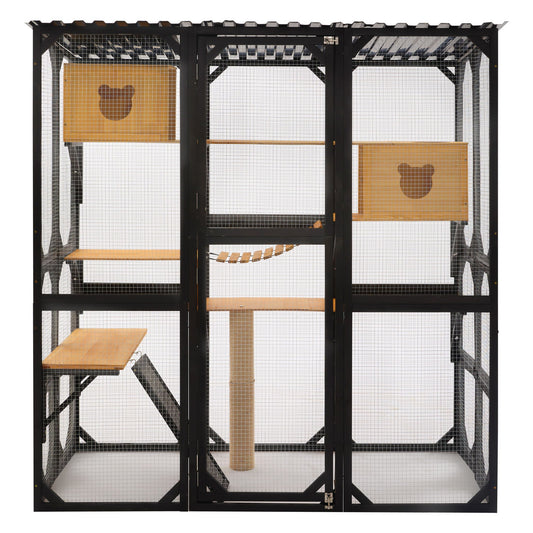 Multi Level Outdoor Cat Enclosure and Platform