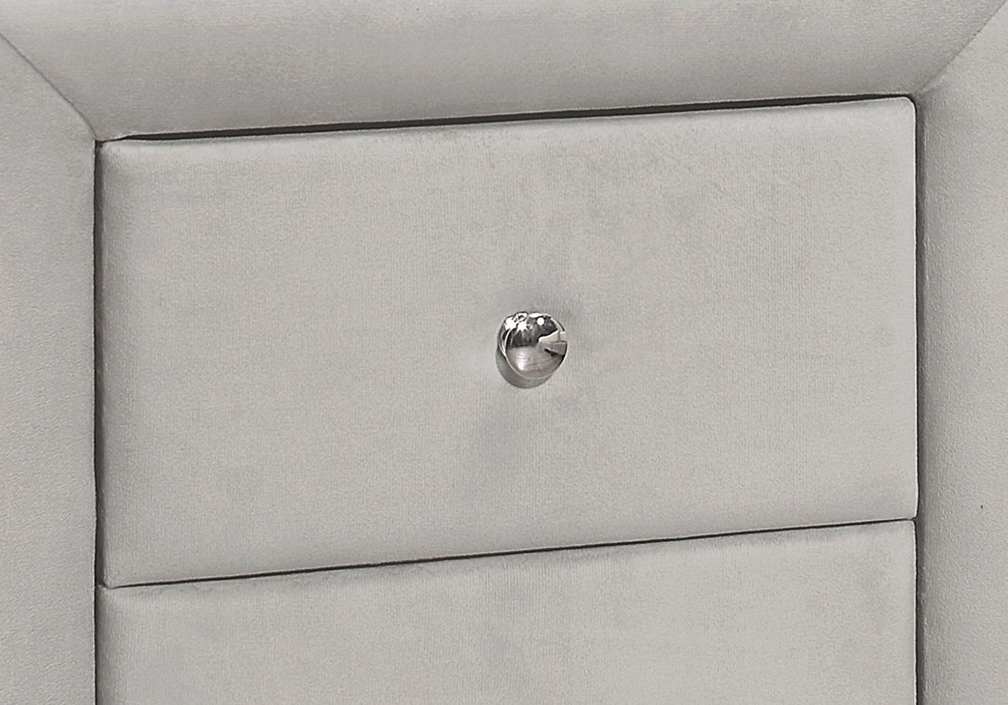 Nightstand With Upholstered Drawer For Bedroom