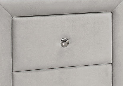 Nightstand With Upholstered Drawer For Bedroom