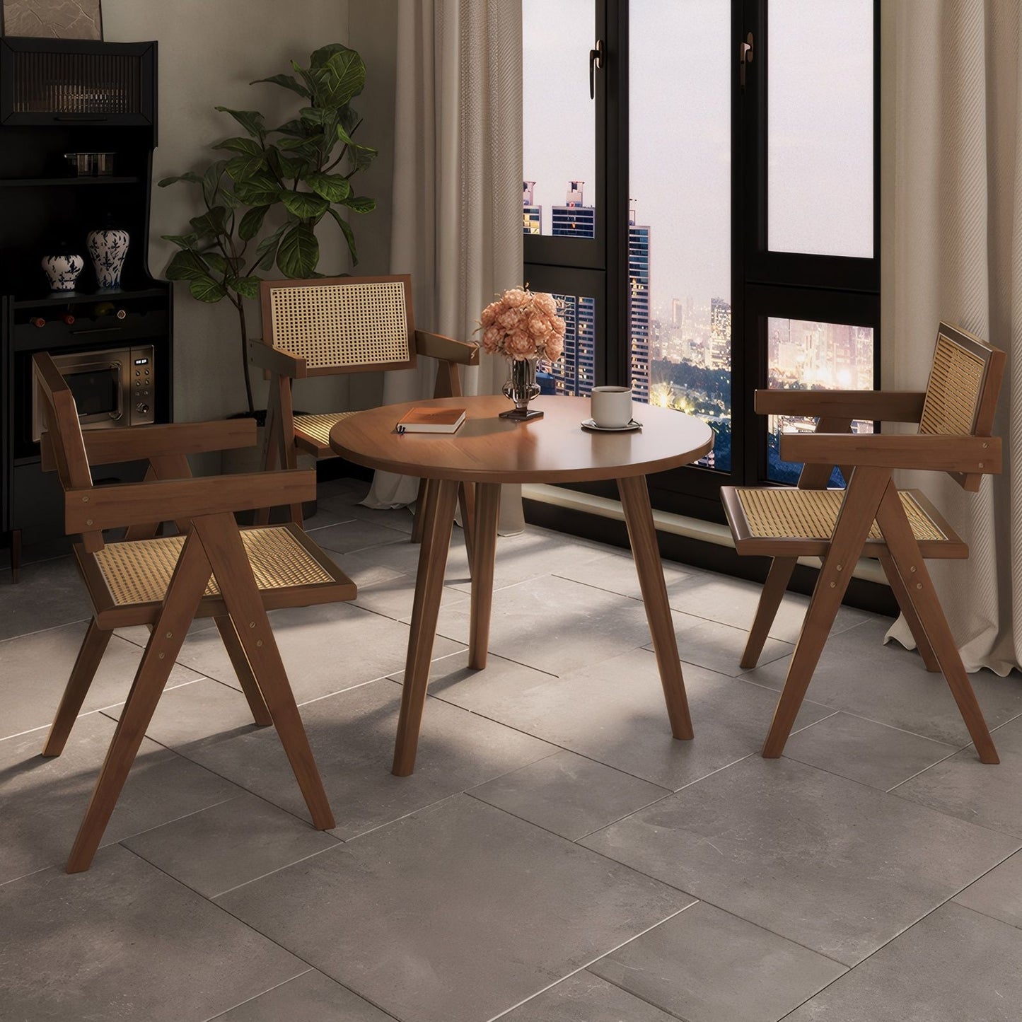Modern Mid Century Dining Chairs Set Of Two