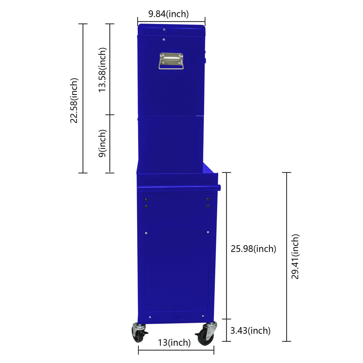 6-drawer lockable tool cabinet with detachable toolbox in blue by HouseOfZazla on Tampa Home & Garden Store