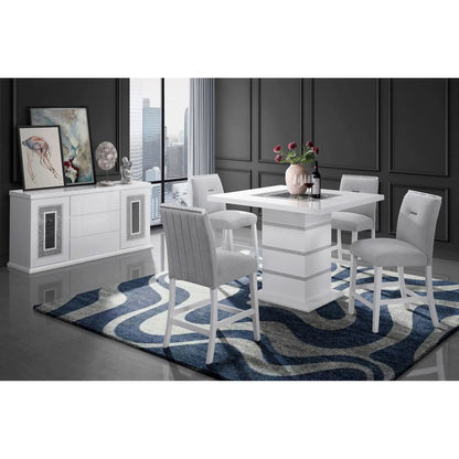 Ariya Bar Stools Set of 2 with Padded Seats