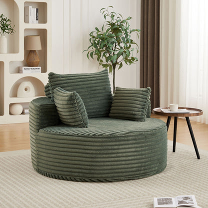 Modern single sofa with backrest pillow emerald green rope upholstery HouseOfZazla on Tampa Home & Garden Store