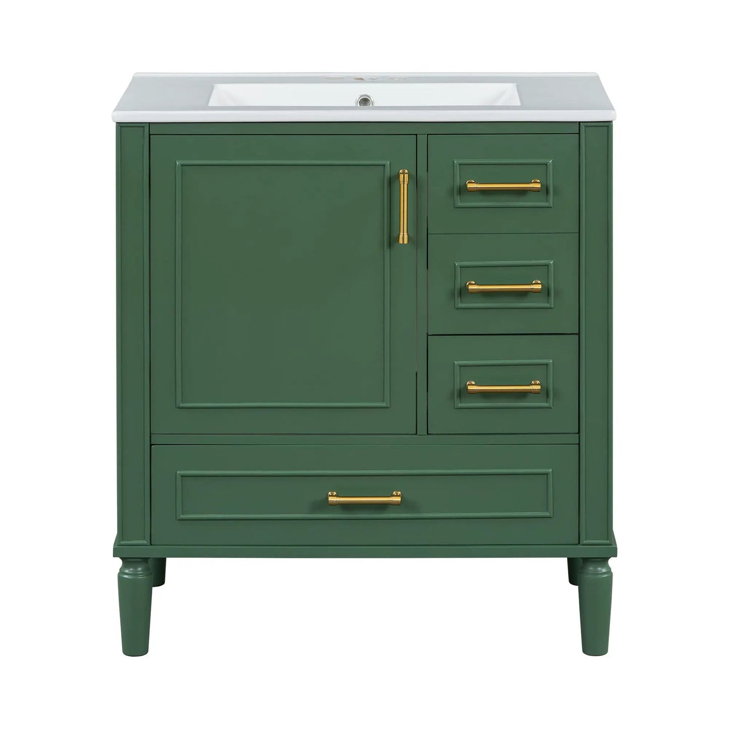 Traditional Bathroom Vanity With Soft Close Doors