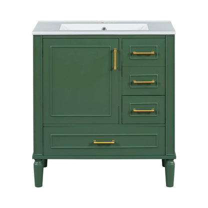 Traditional Bathroom Vanity With Soft Close Doors