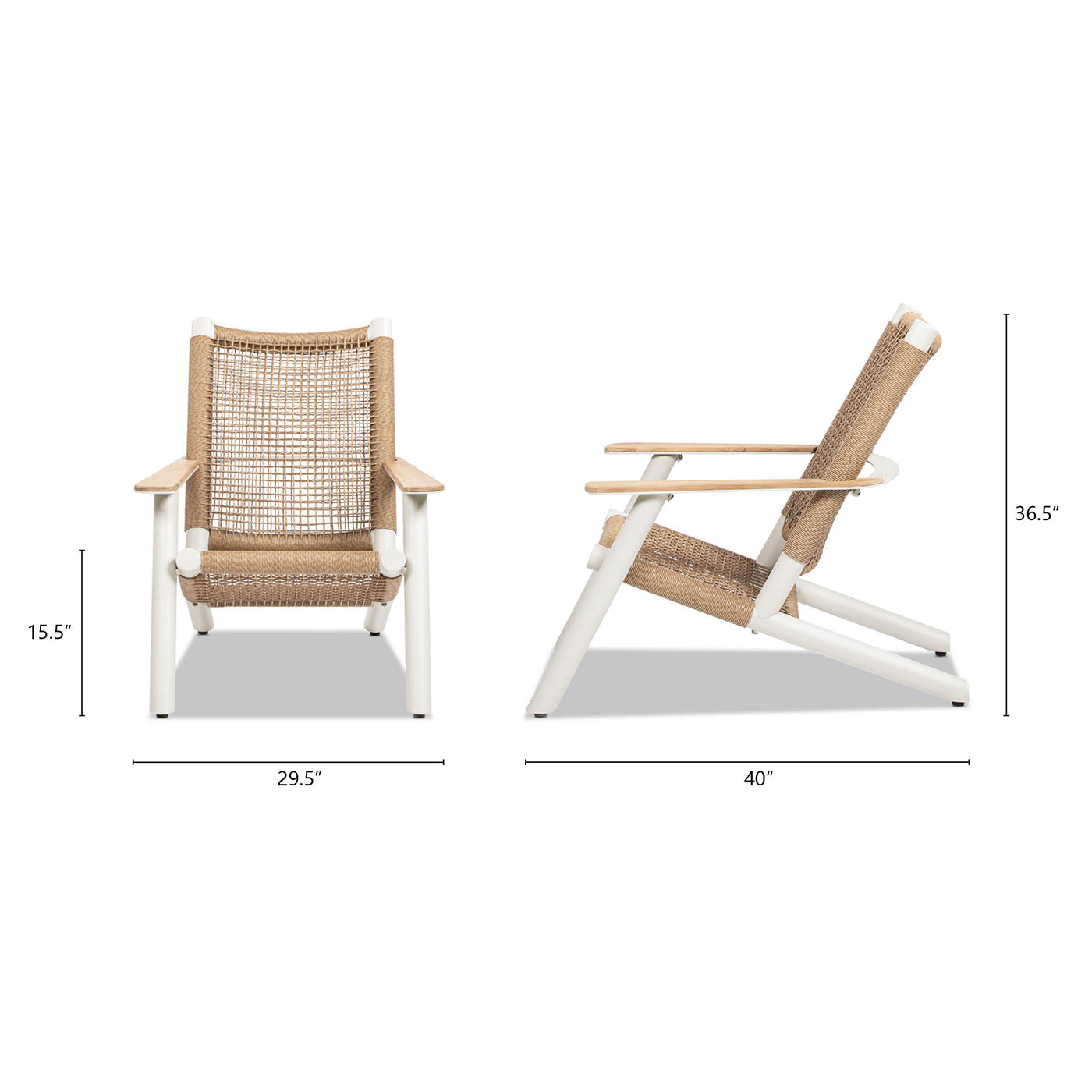 Atlas and Adirondack Outdoor Lounge Chair Set