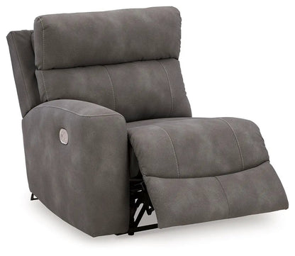Next-Gen Durapella reclining sectional gray fabric with recline Unique Piece Furniture on Tampa Home & Garden Store