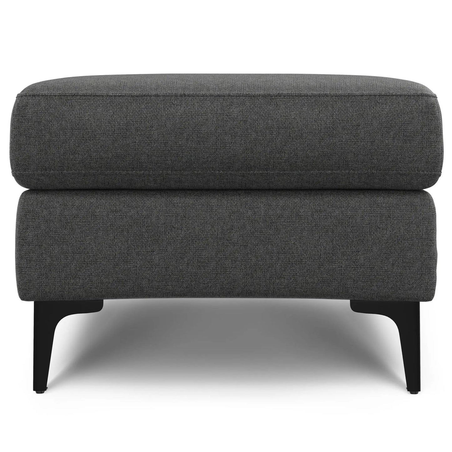 Ava mid century ottoman, gray upholstery with rounded edges by Unique Piece Furniture on Tampa Home & Garden Store