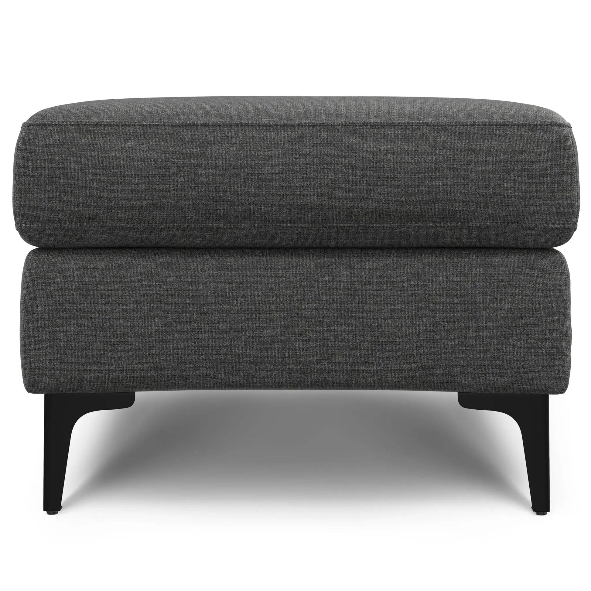 Ava mid century ottoman, gray upholstery with rounded edges by Unique Piece Furniture on Tampa Home & Garden Store
