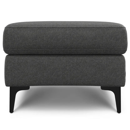Ava mid century ottoman, gray upholstery with rounded edges by Unique Piece Furniture on Tampa Home & Garden Store