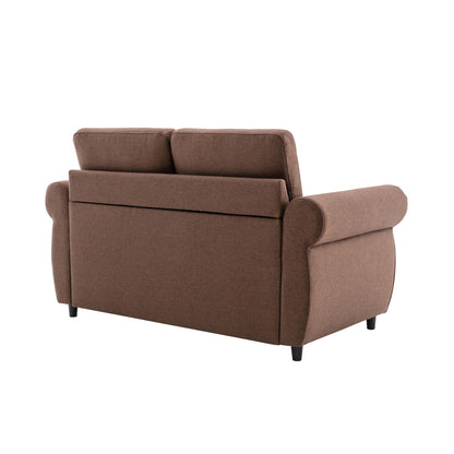Pull Out Sofa Bed With Twin Memory Foam Mattress