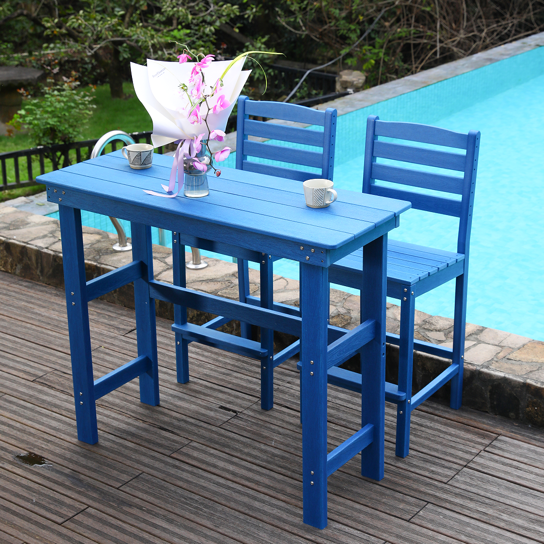 Heavy Duty HDPE Outdoor Dining and Bar Table