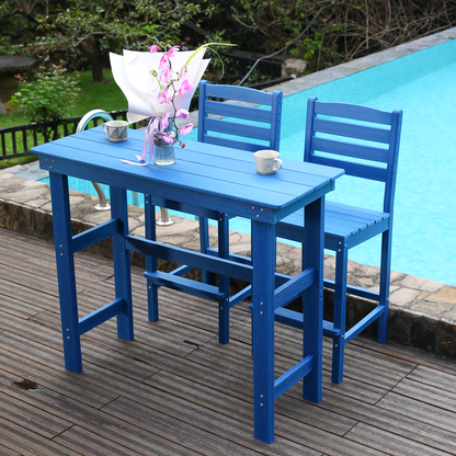 Heavy Duty HDPE Outdoor Dining and Bar Table
