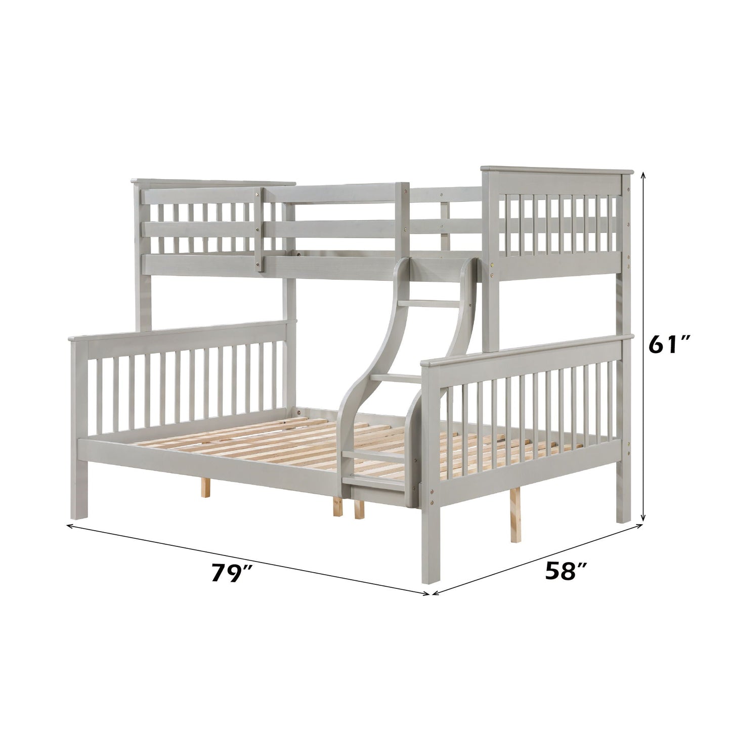 Marita Wooden Bunk Bed and Fixed Right Ladder