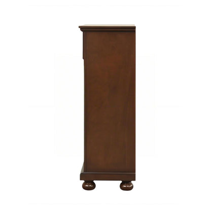 Meade Chest with Felt-Lined Top Drawer dark brown wood accent chest on Tampa Home & Garden Store