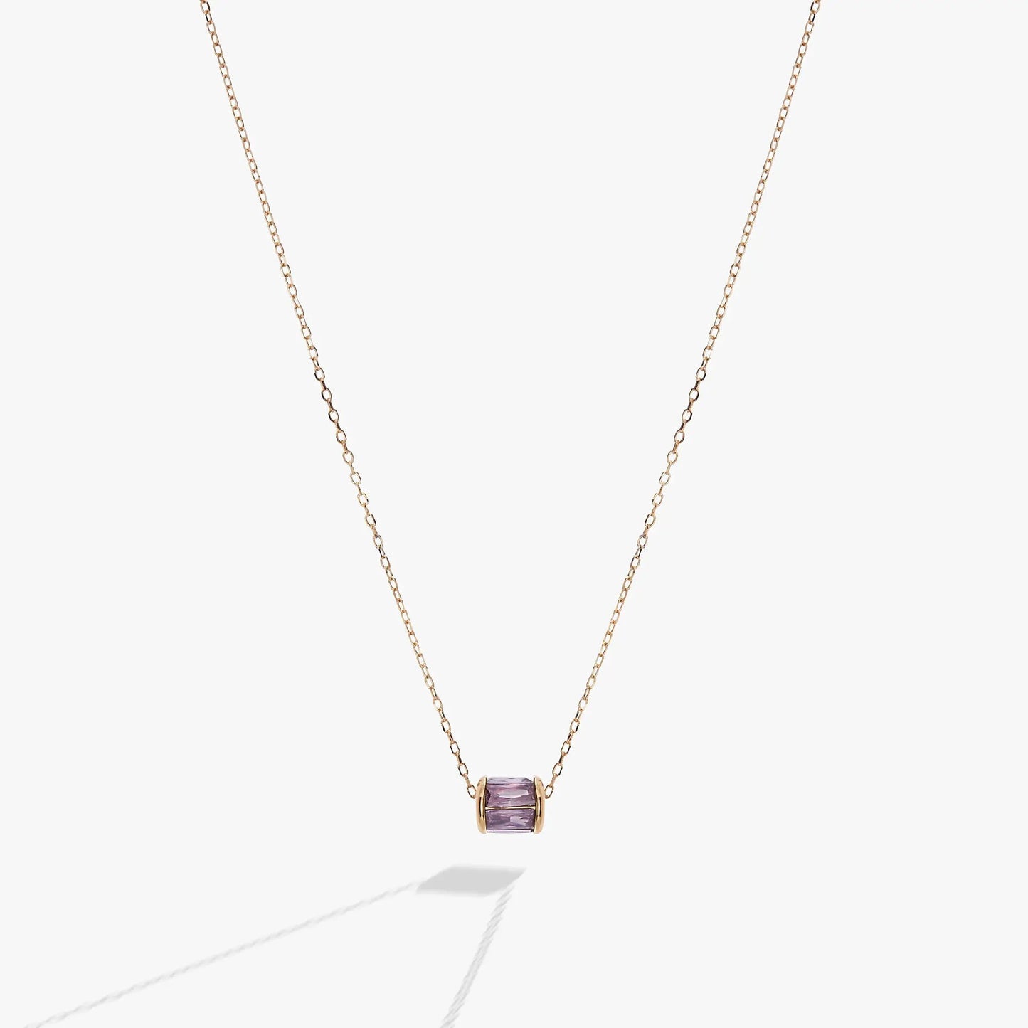 February Birthstone Amethyst Pendant Necklace