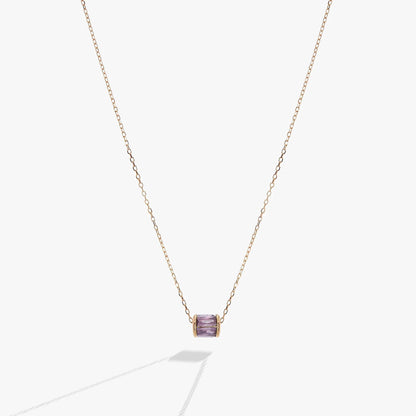 February Birthstone Amethyst Pendant Necklace