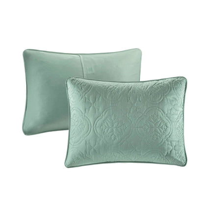 The Seafoam 3 Piece Reversible Bedspread Set