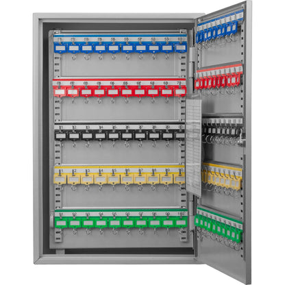 Adjustable key cabinet with lock, Unique Piece Furniture wall storage with color-coded keys on Tampa Home & Garden Store