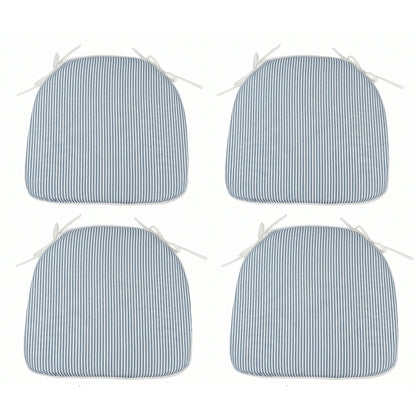 Soft Blue Outdoor Patio Chair Cushions Set of 4