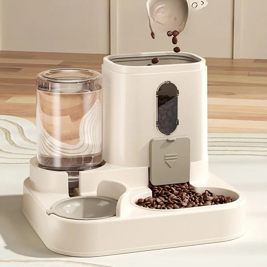 2 in 1 Automatic Pet Feeder with Water Dispenser Gravity Dog Cat Food Bowl - Tampa Home & Garden Store