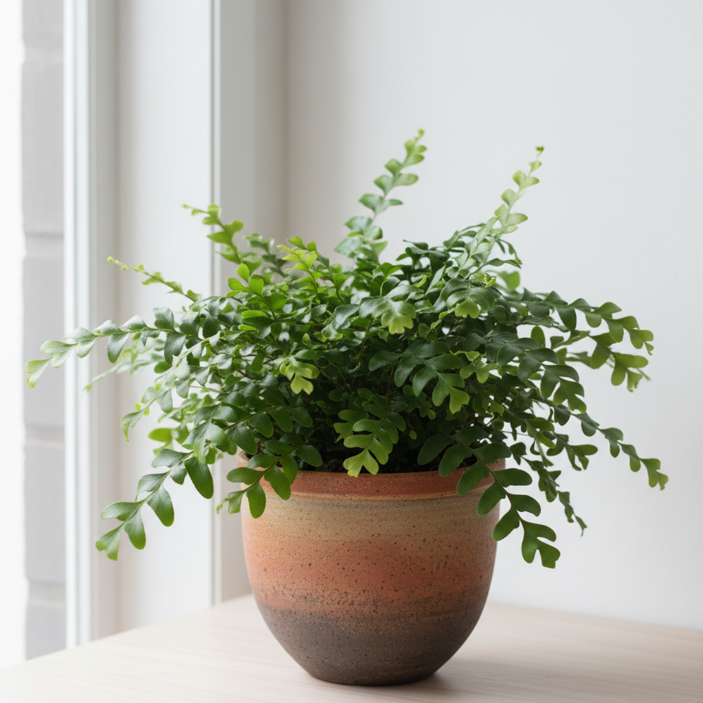 Fern Kangaroo Paw 6in potted houseplant with lush green fronds in a two-tone ceramic pot on Tampa Home & Garden Store