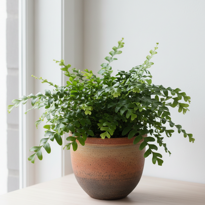 Fern Kangaroo Paw 6in potted houseplant with lush green fronds in a two-tone ceramic pot on Tampa Home & Garden Store