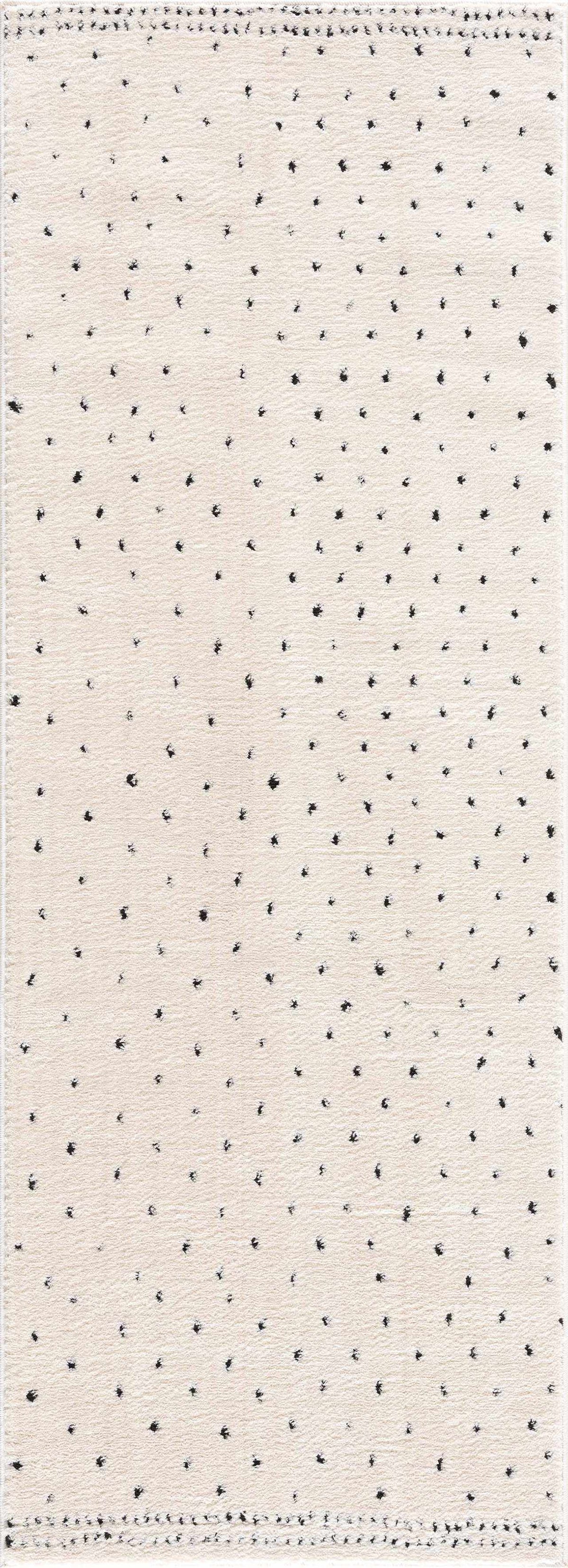 Julie Area Rug cream shag rug with tiny black specks by Boutique Rugs on Tampa Home & Garden Store