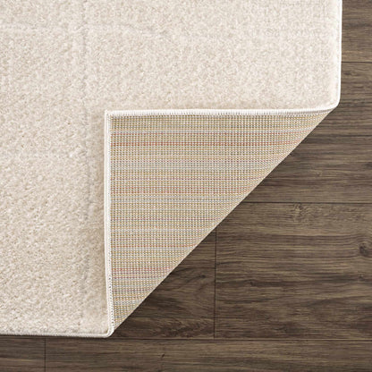 Koume Ivory Area Rug by Boutique Rugs, ivory plush pile with woven underside on Tampa Home & Garden Store