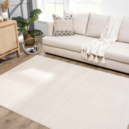 Koume Ivory Area Rug by Boutique Rugs; ivory tone rug on Tampa Home & Garden Store