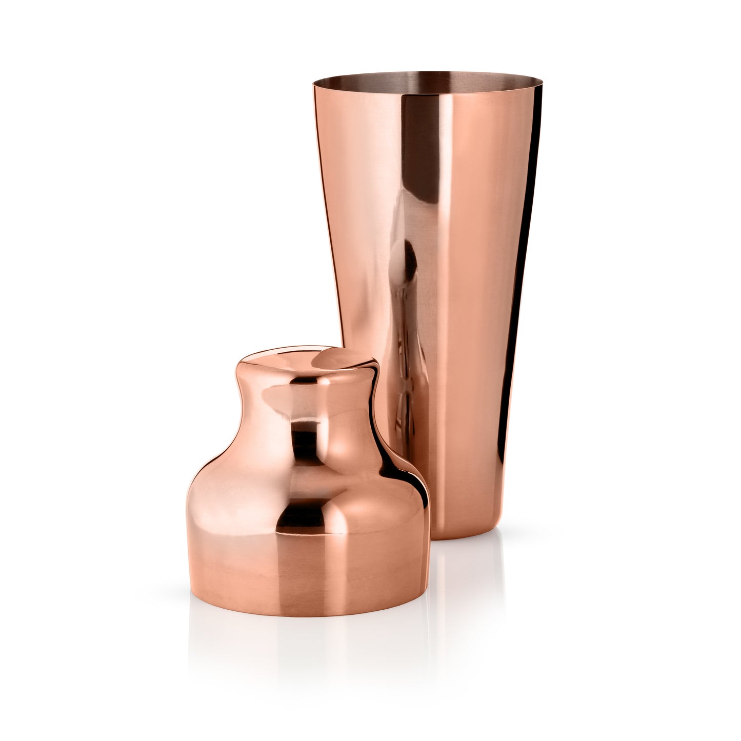 Classic Parisian Style Copper Cocktail Shaker
