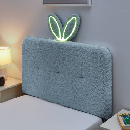 Twin size kids upholstered bed with oversized rabbit-ear headboard HouseOfZazla on Tampa Home & Garden Store