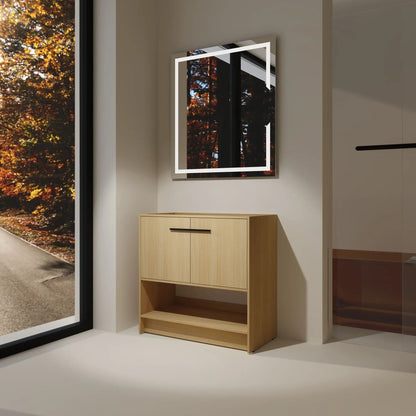 Sleek Freestanding Bathroom Vanity with Two Doors