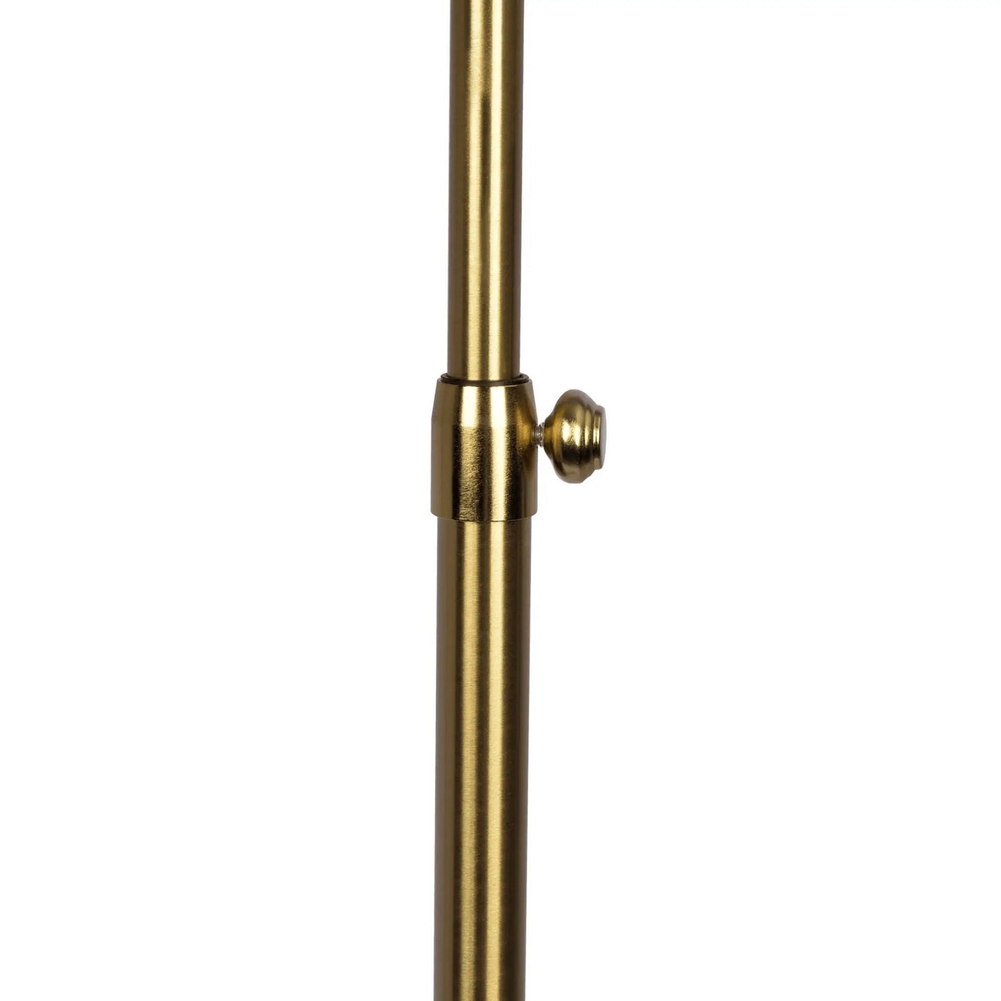 Floor lamp gold metal pole with adjustable knob and polished finish on Tampa Home & Garden Store