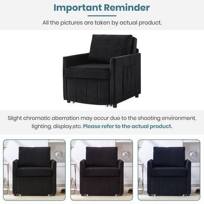 Convertible Sleeper Sofa and Storage Pockets