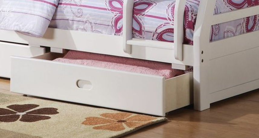 Jason Bunk Bed With Storage white bunk bed with storage drawer by HouseOfZazla on Tampa Home & Garden Store