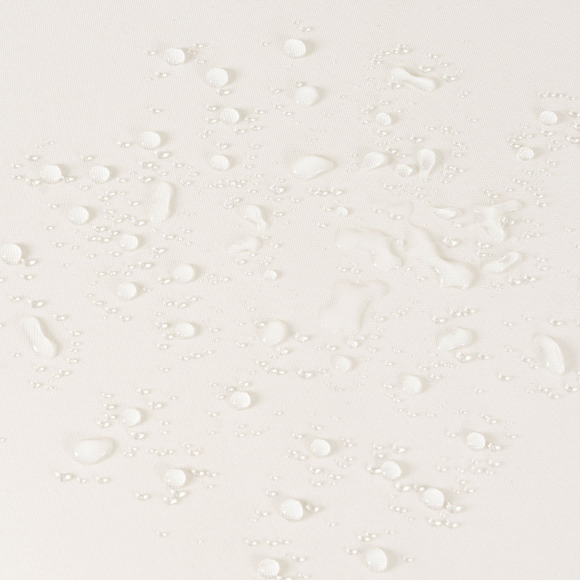 Patio Bar Set fabric swatch: white outdoor textile with water droplets, HouseOfZazla on Tampa Home & Garden Store