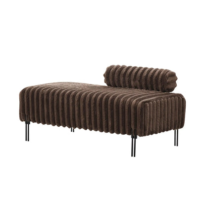 Mini Loveseat With Adjustable Backrest and Fur