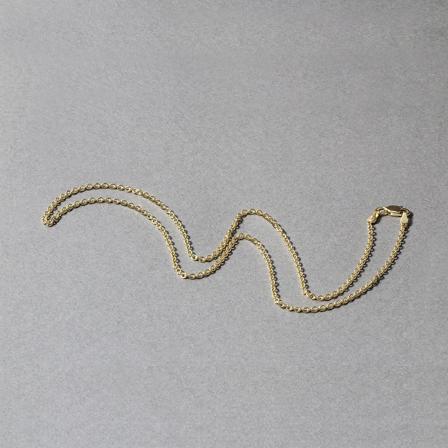 14k Yellow Gold Forsantina Lite Cable Link Chain 1.9mm necklace on Tampa Home & Garden Store