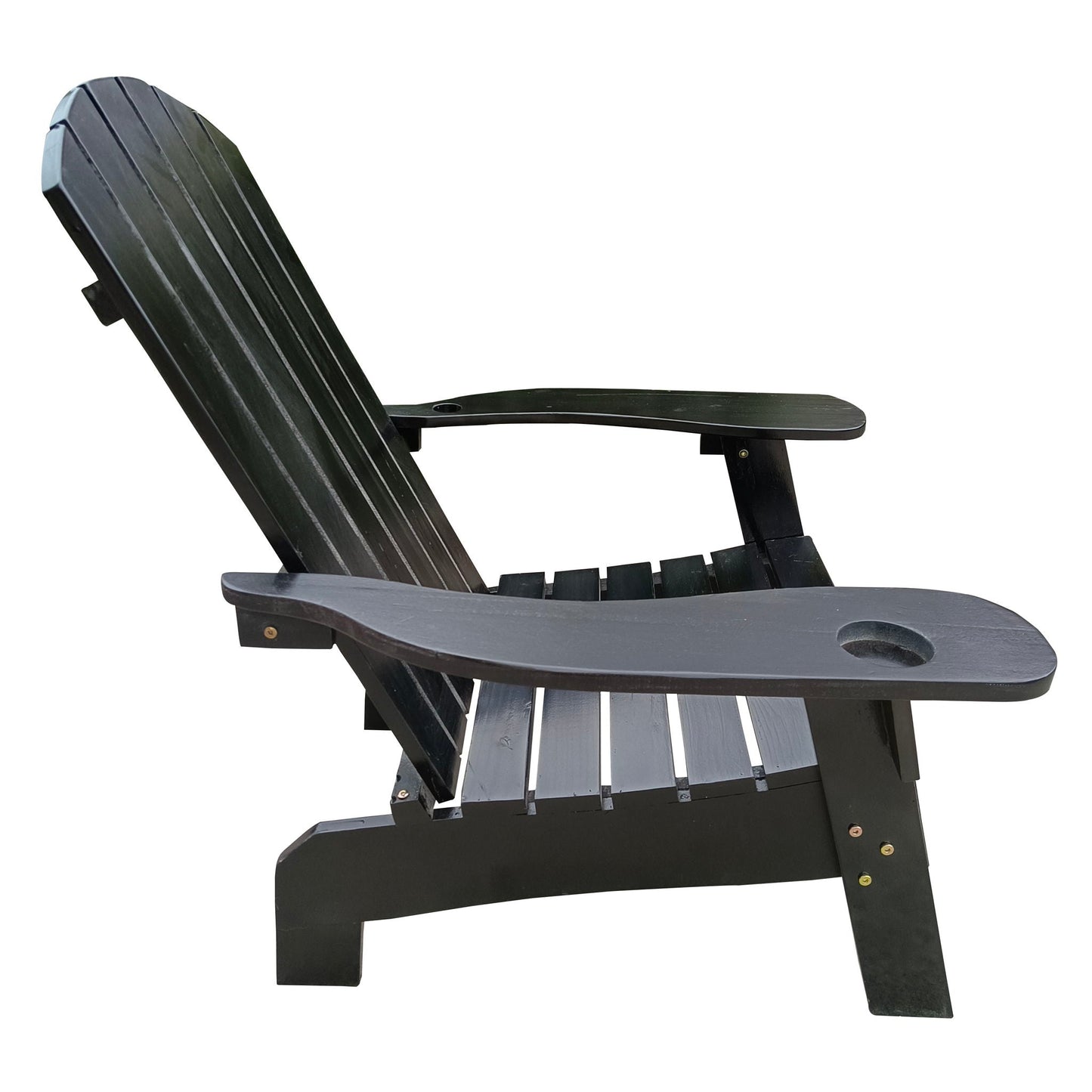 Outdoor Wood Adirondack Chair and Umbrella Hole