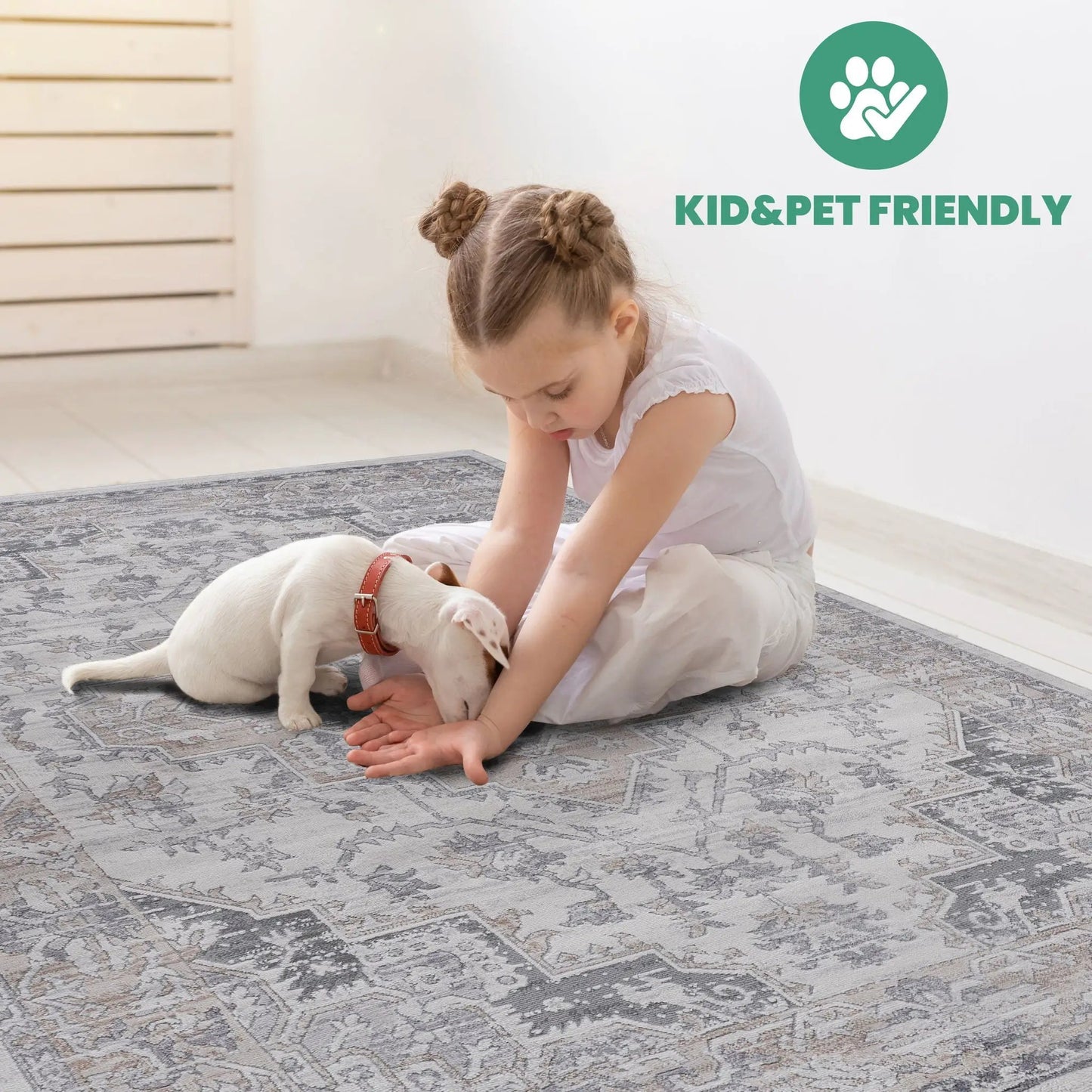Marfi Oriental Trendy Rug for Modern Living Room