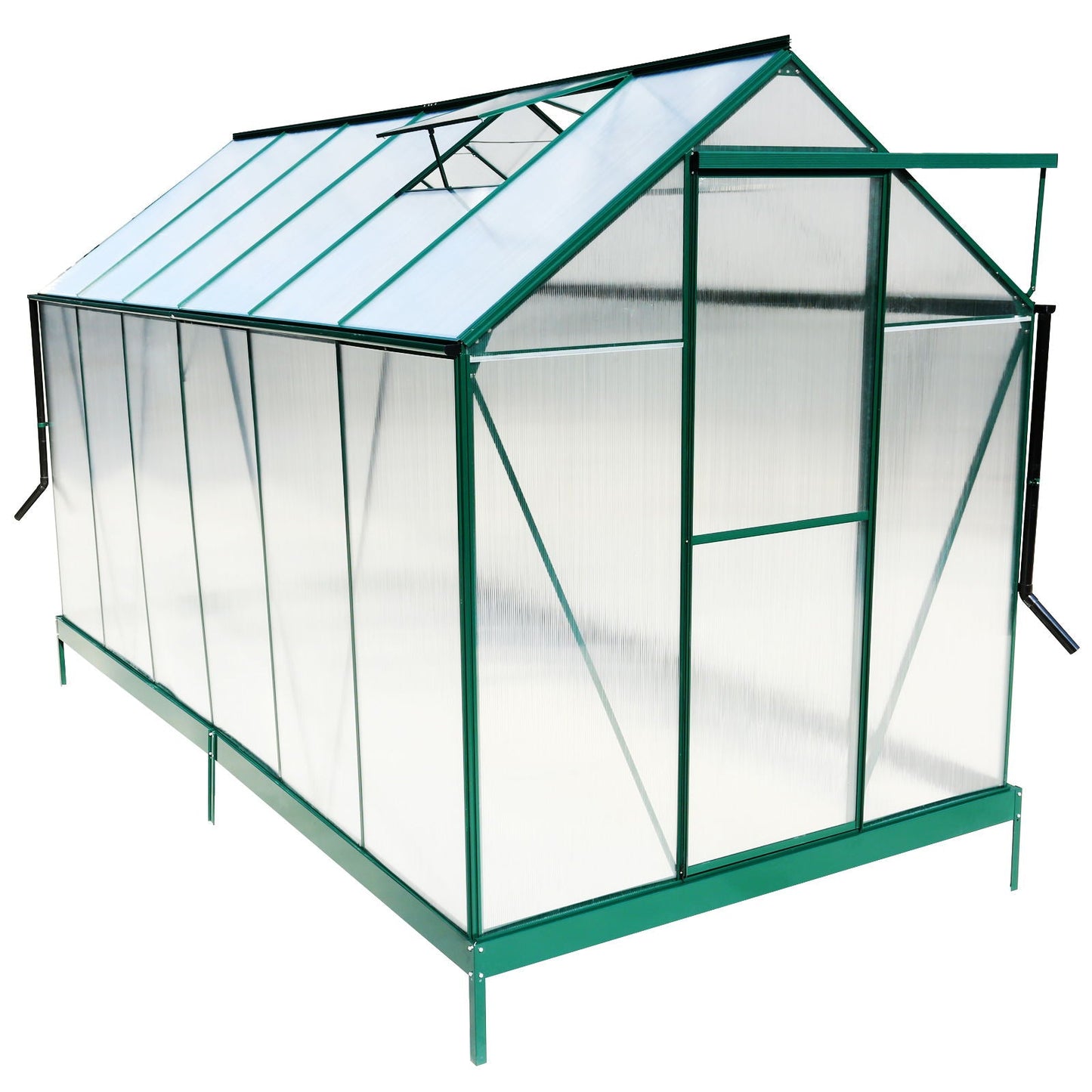 Heavy Duty Polycarbonate Greenhouse Kit and Door