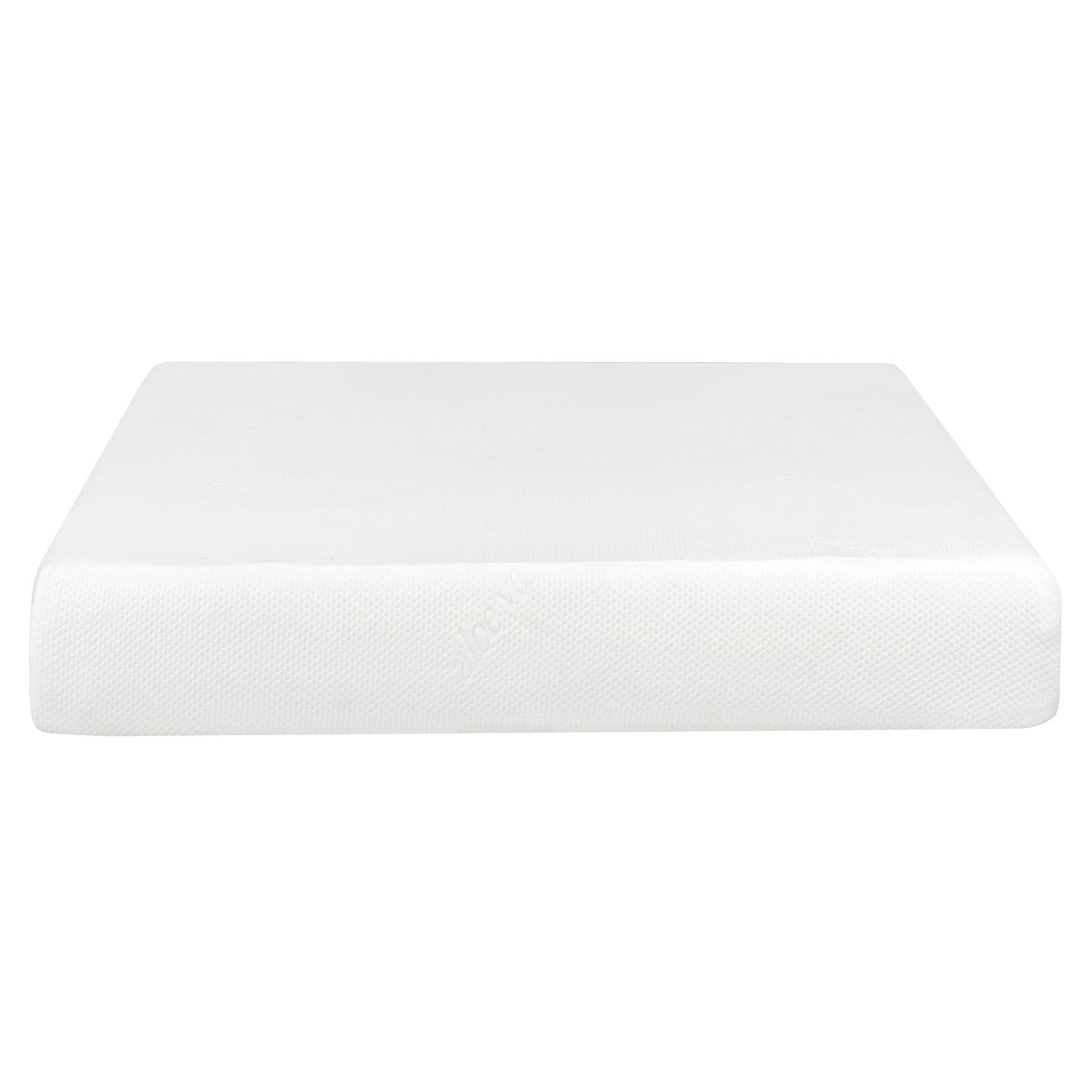 HouseOfZazla 10-inch plush gel memory foam mattress with aloe vera cover, textured top on Tampa Home & Garden Store
