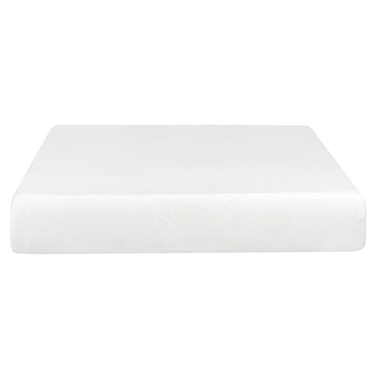 HouseOfZazla 10-inch plush gel memory foam mattress with aloe vera cover, textured top on Tampa Home & Garden Store