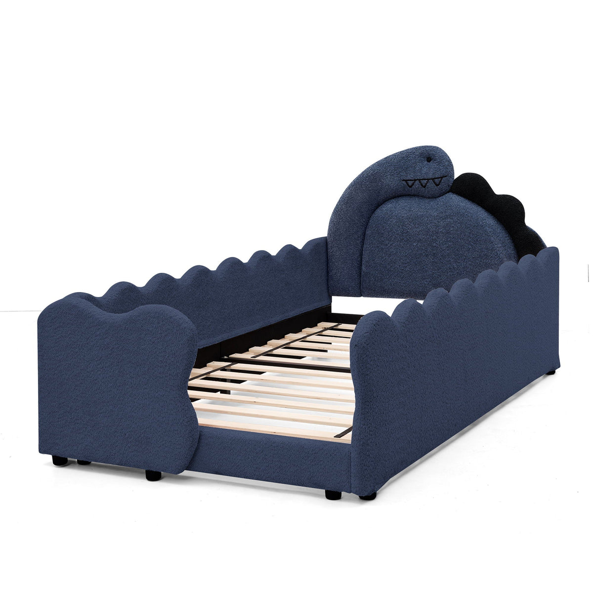 Toddler Dinosaur Bed and Safety Guardrail
