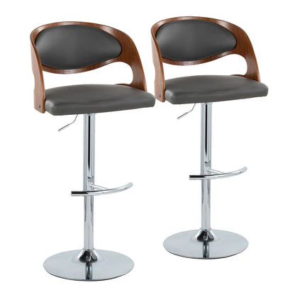 Pino Mid Century Modern Adjustable Bar Stool