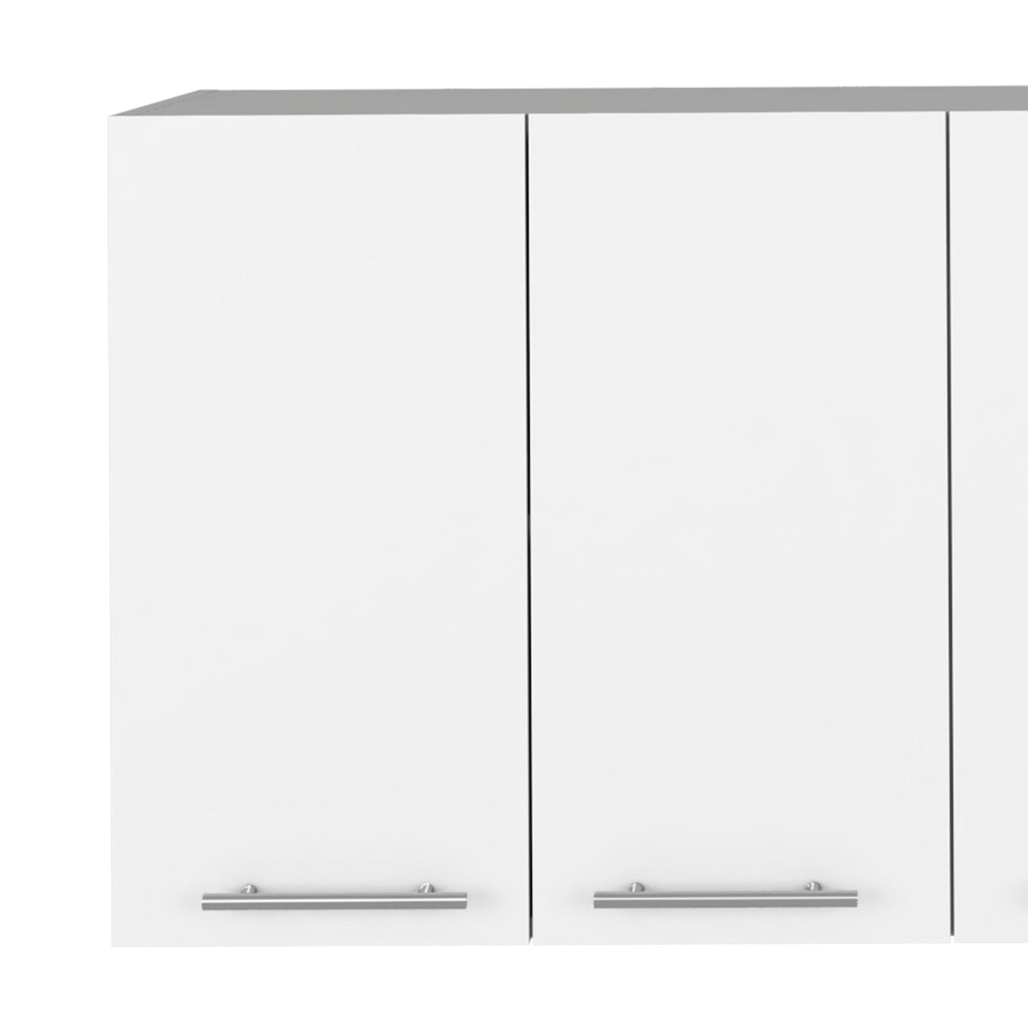 the White Durham Four Door Wall Kitchen Cabinet