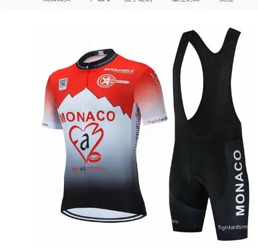 Purple Men Short Sleeve Suspender Cycling Suit