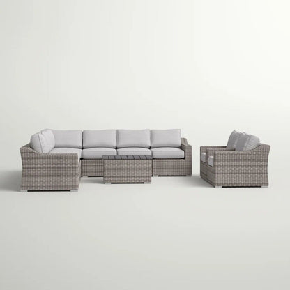 Durable Aluminum Wicker Sofa and Cushions
